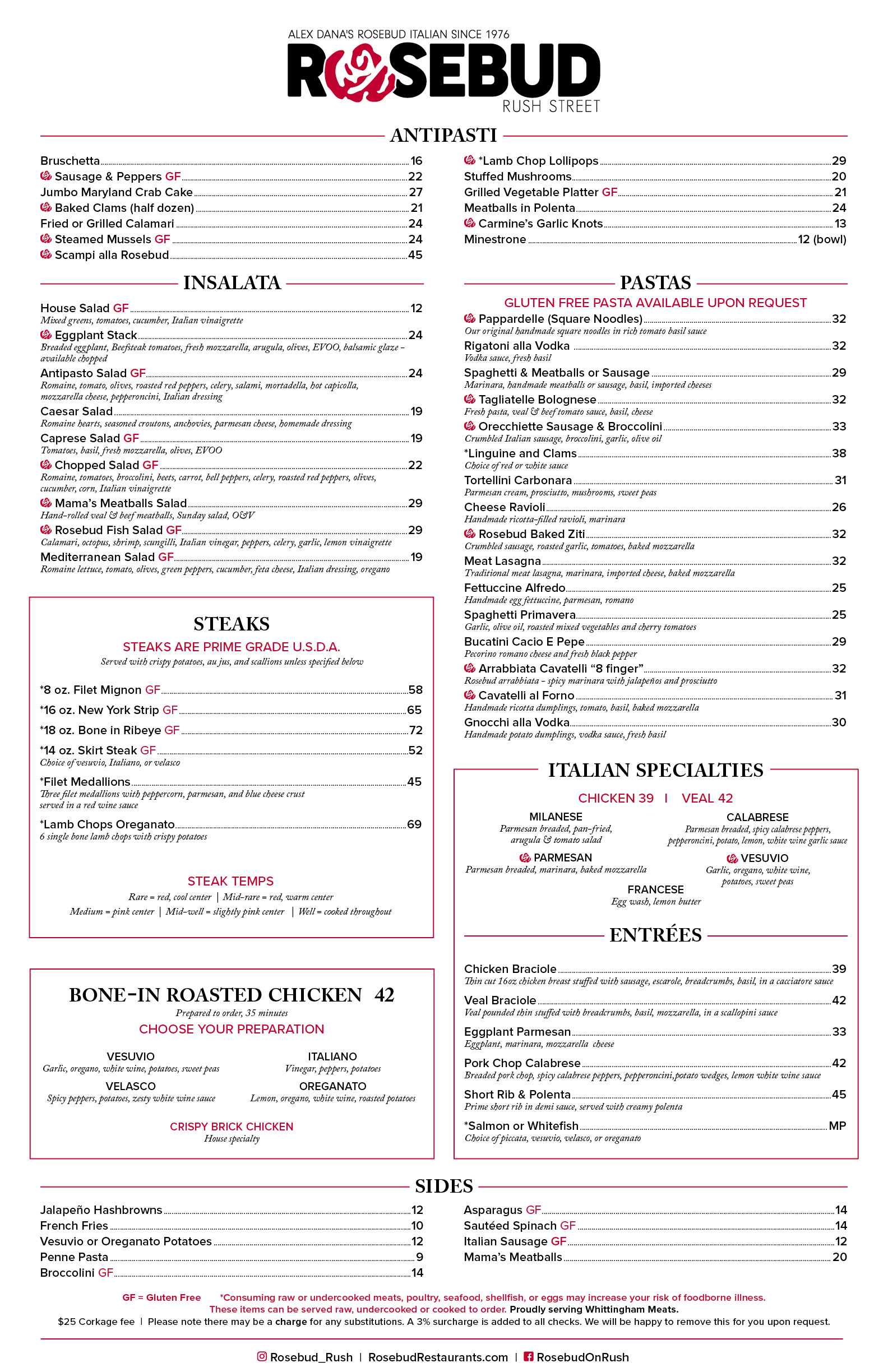 10.9 rosebud rush dinner