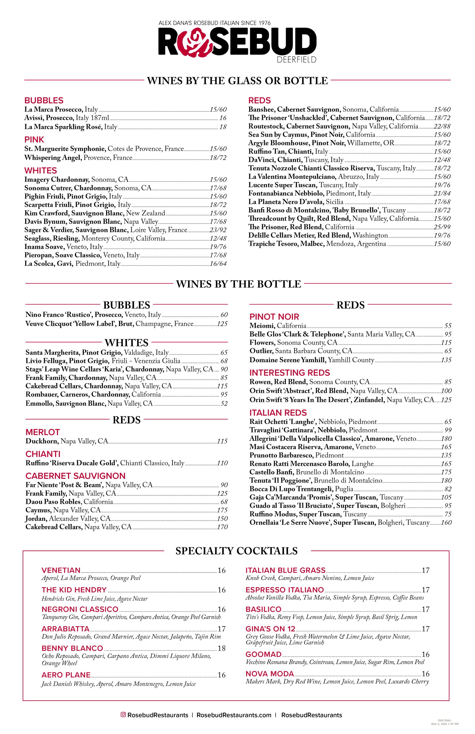 5 6 deerfield wine