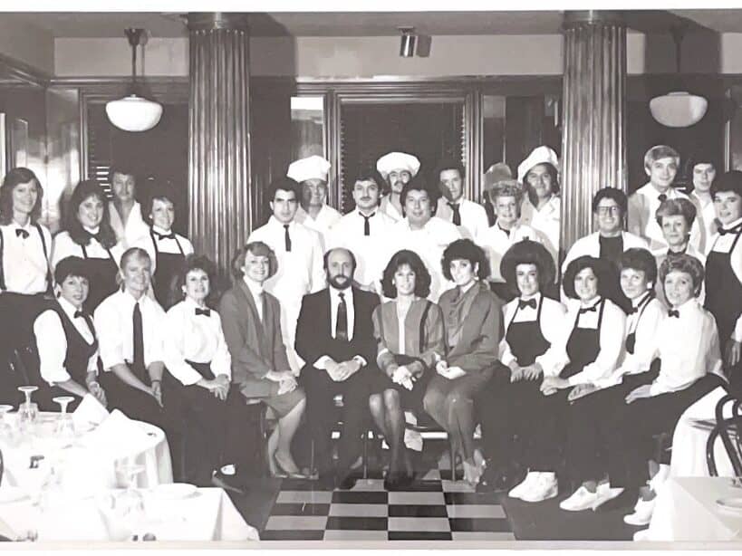Photo of staff from first restaurant, Rosebud Taylor Street